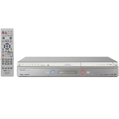 DV-ARW12 « HDD250GB～399GB « SHARP « HDD+DVDレコーダー：旧型録画 